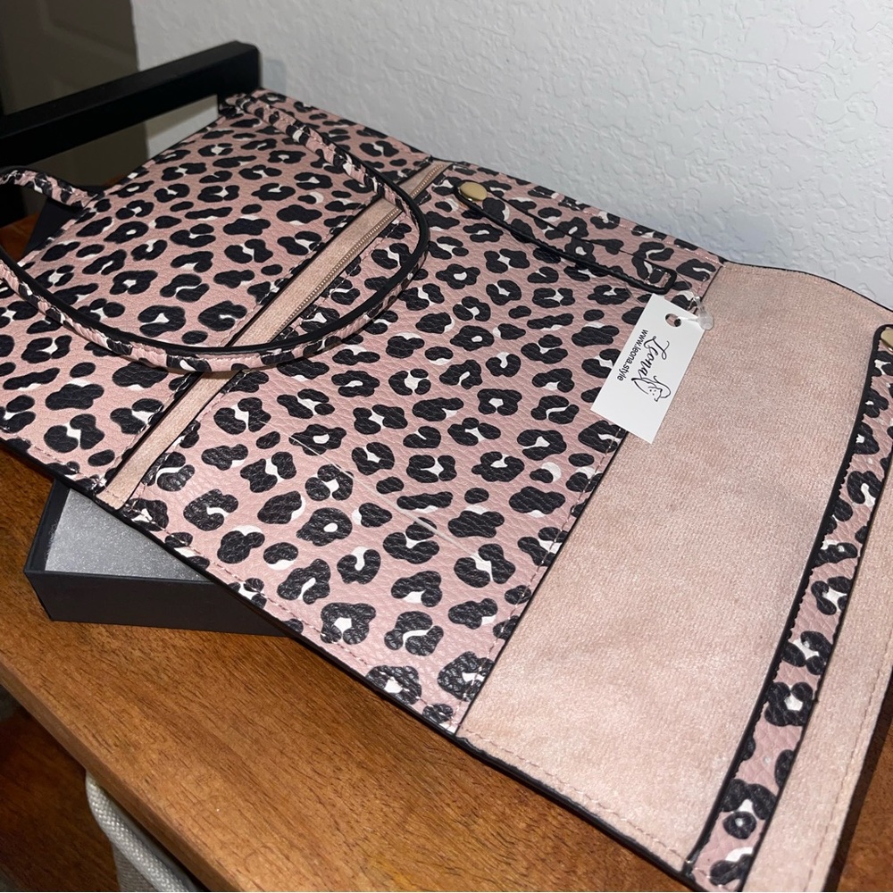 Pink Leopard Jewelry Pouch